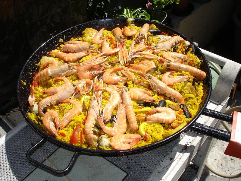 Paella with a Mediterranean Twist